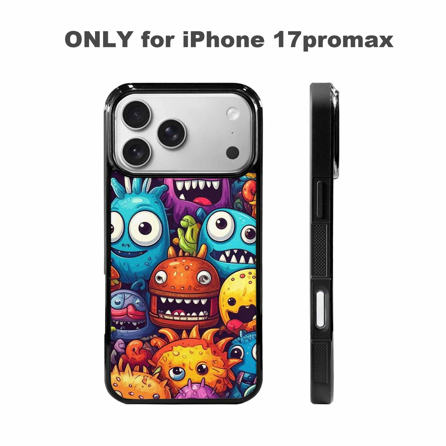 iPhone 17 Pro Max Case — Small Cartoon Monster Character Cartoon Cute, Custom Designed Case Cover