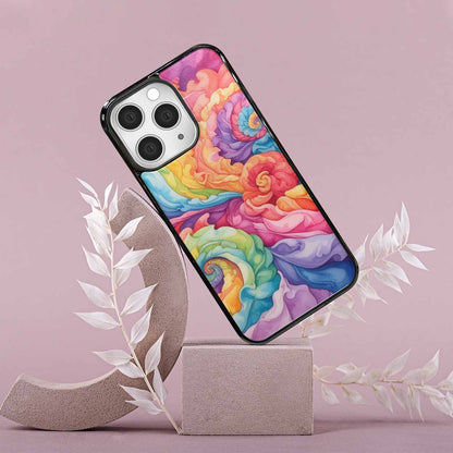 iPhone 15 Pro Max Case — Tie Dye Swirls Tie Dye Swirls, Custom Made Phone Cover