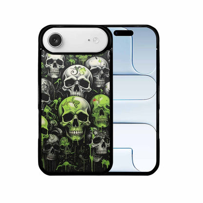 iPhone 17 Air Case — Skulls General Black Green Ink Gothic, Custom Print Case Cover