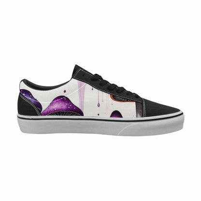 WOMEN'S Rainbow Drip Mushrooms Lace-Up Canvas Dreamcore Shoes