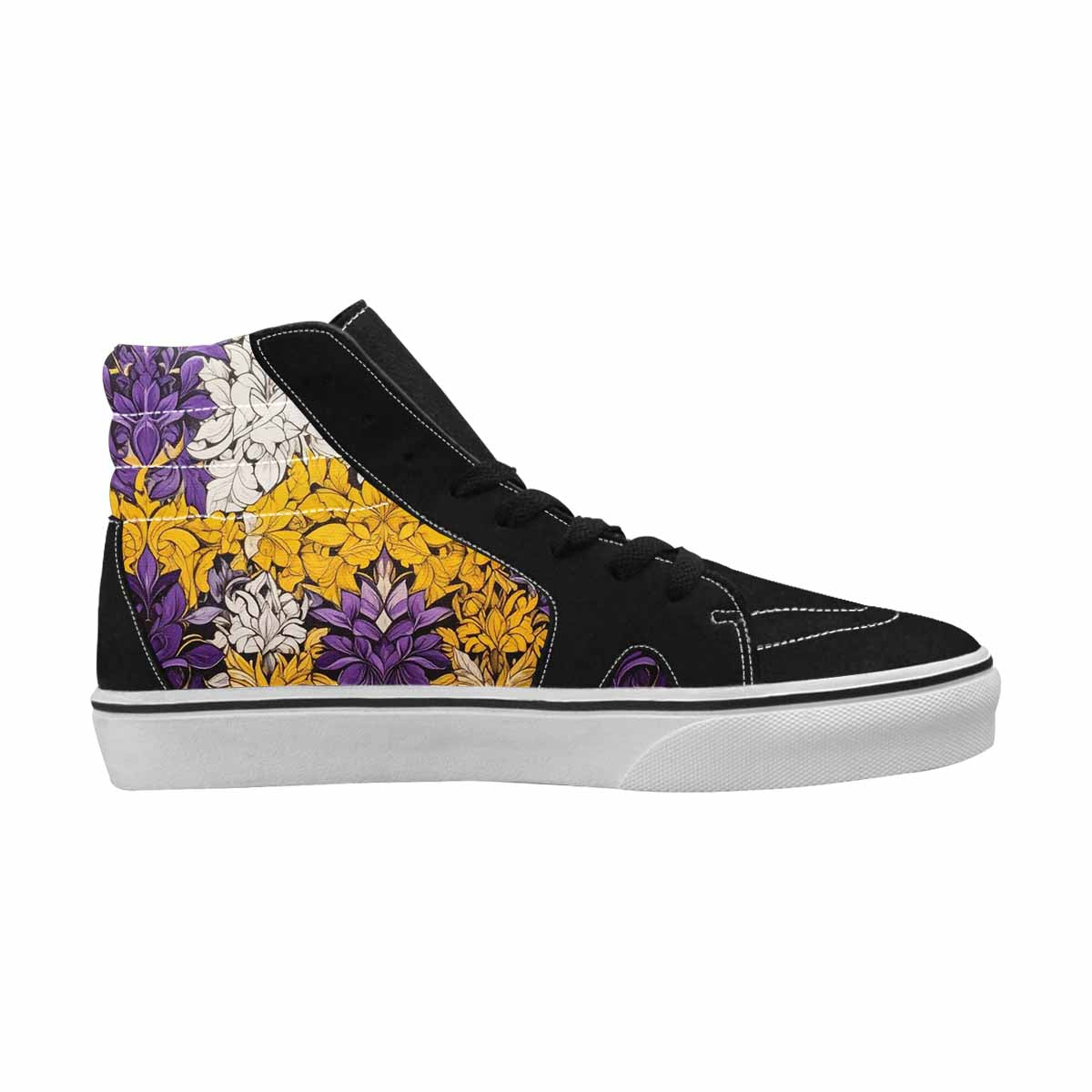 WOMEN'S Nonbinary Flag Color High Top Canvas Y2K Custom Sneakers