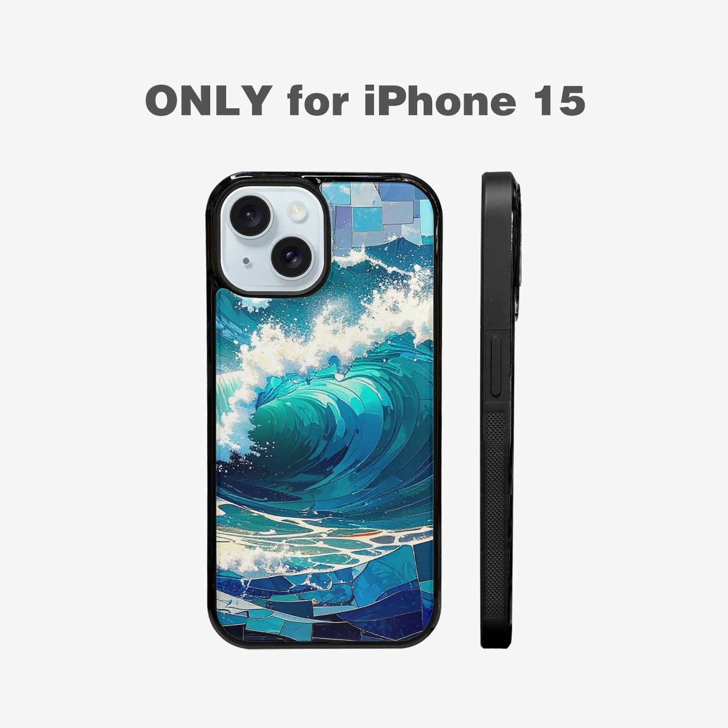 iPhone 15 Case — Wave Crest Splash Wave Crest Splash, Original Design Phone Case