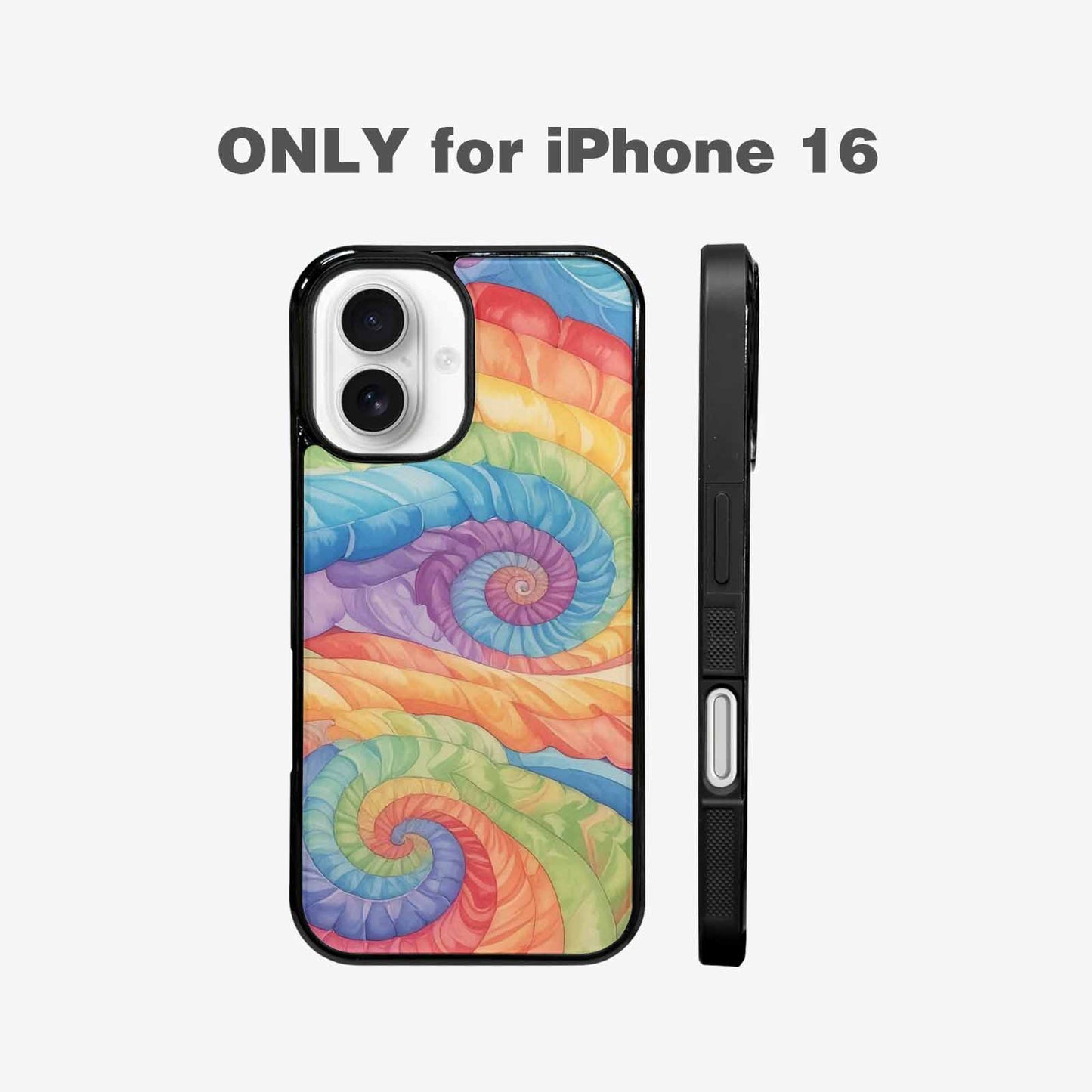 iPhone 16 Case — Tie Dye Swirls Tie Dye Swirls, Unique Phone Case Design