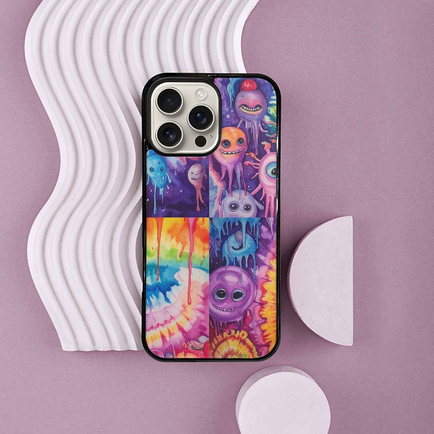 iPhone 16 Pro Max Case — Aliens Tie Dyemelting Aliens P, Custom Designed Case Cover