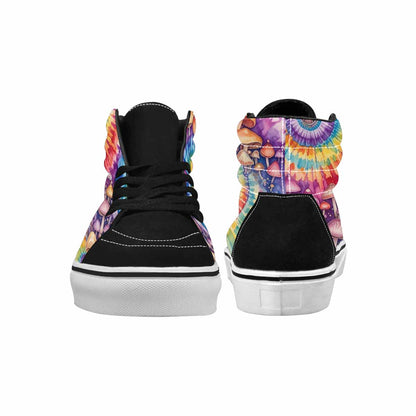 MEN'S Mushrooms  Tie Dye High Top Canvas Vivid Sneakers