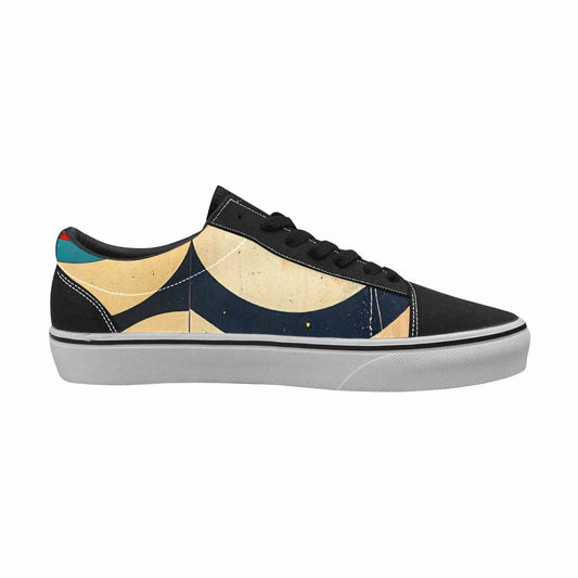 Retro Wave Scallop Art Custom Sneakers | Women's | Freaky Shoes®