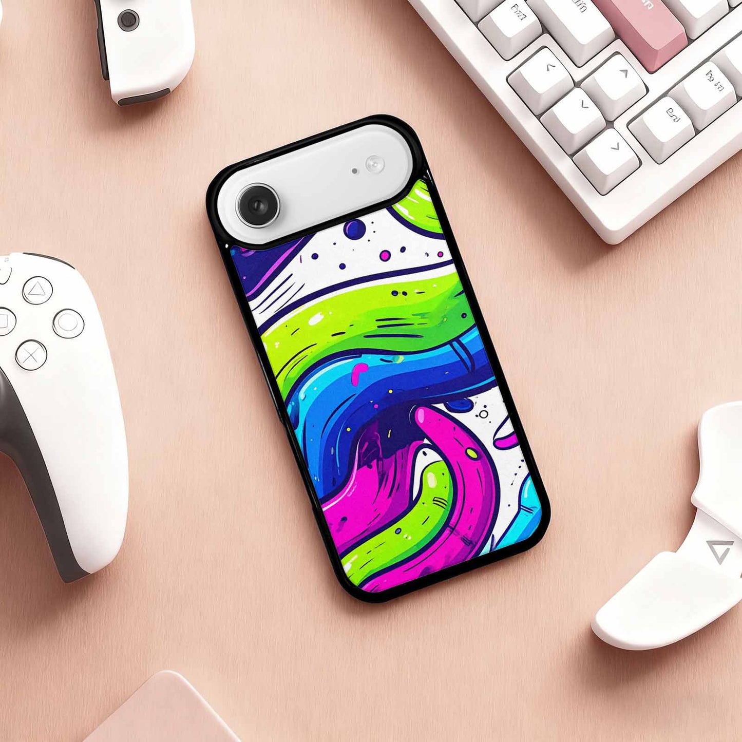 iPhone 17 Air Case — Acid Wash Cartoon Tie Dye, Original Design Phone Case