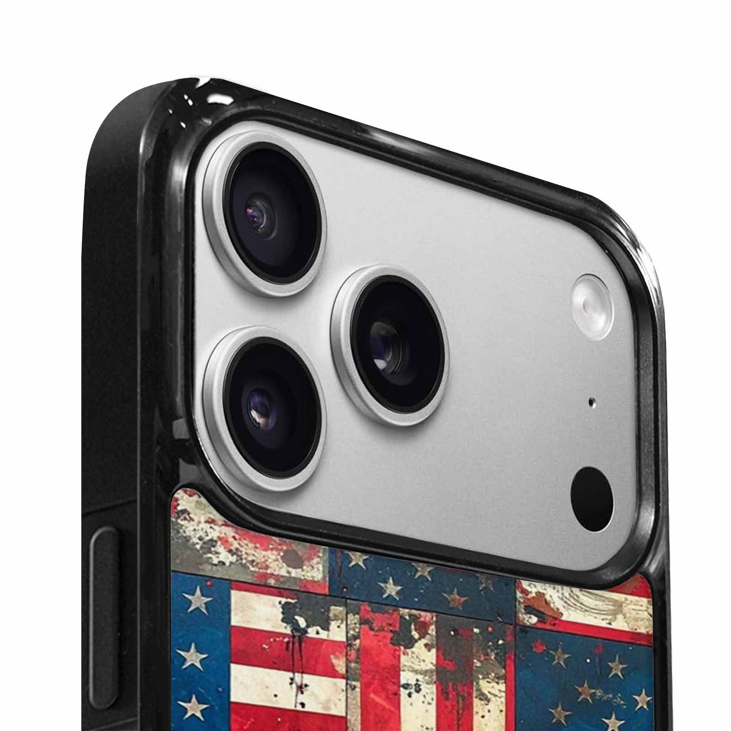 iPhone 17 Pro Case — Small American Flag Stars And Galaxy, Personalized Phone Case