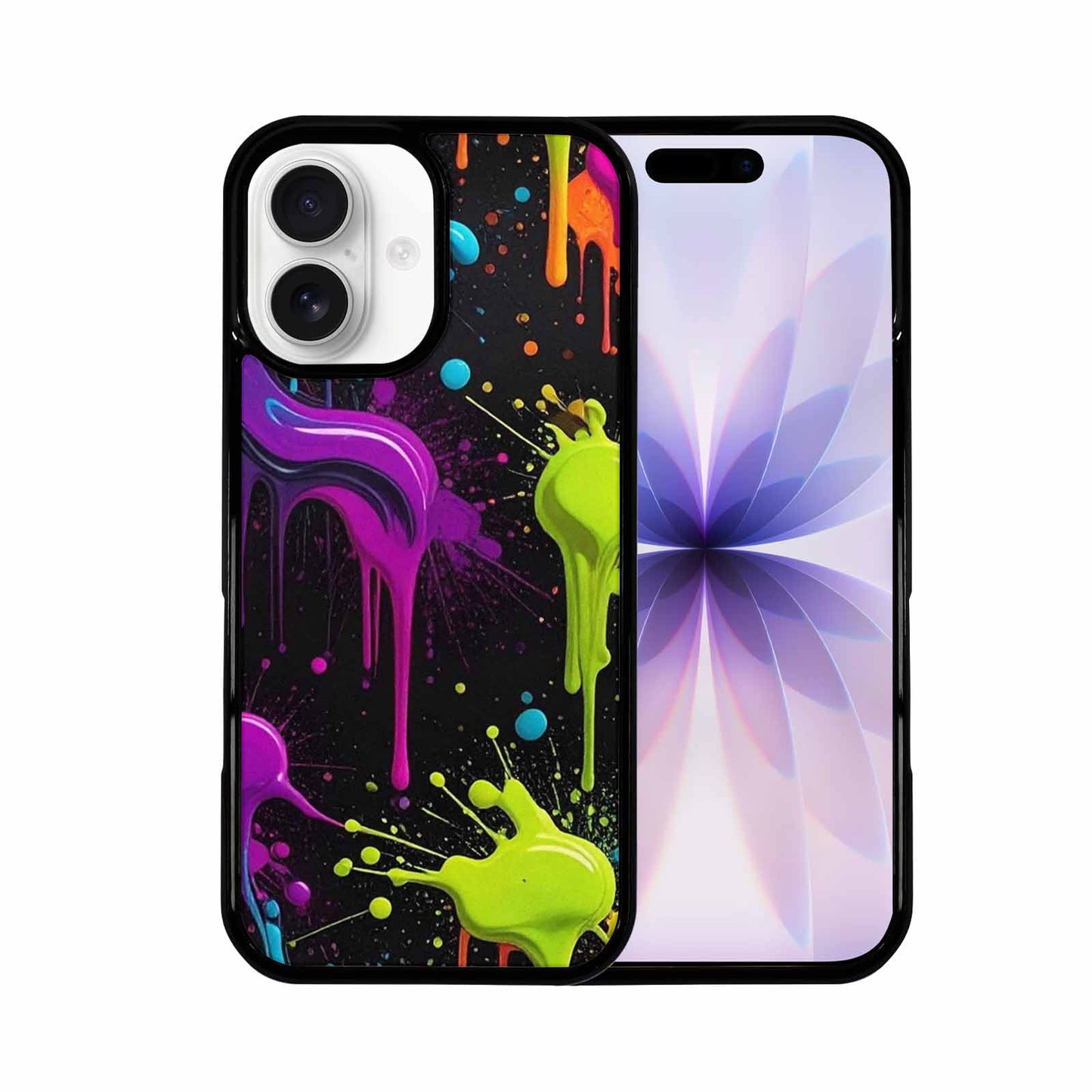 iPhone 17 Case — Small Paint Splatter Pattern, Original Art, Personalized Phone Case