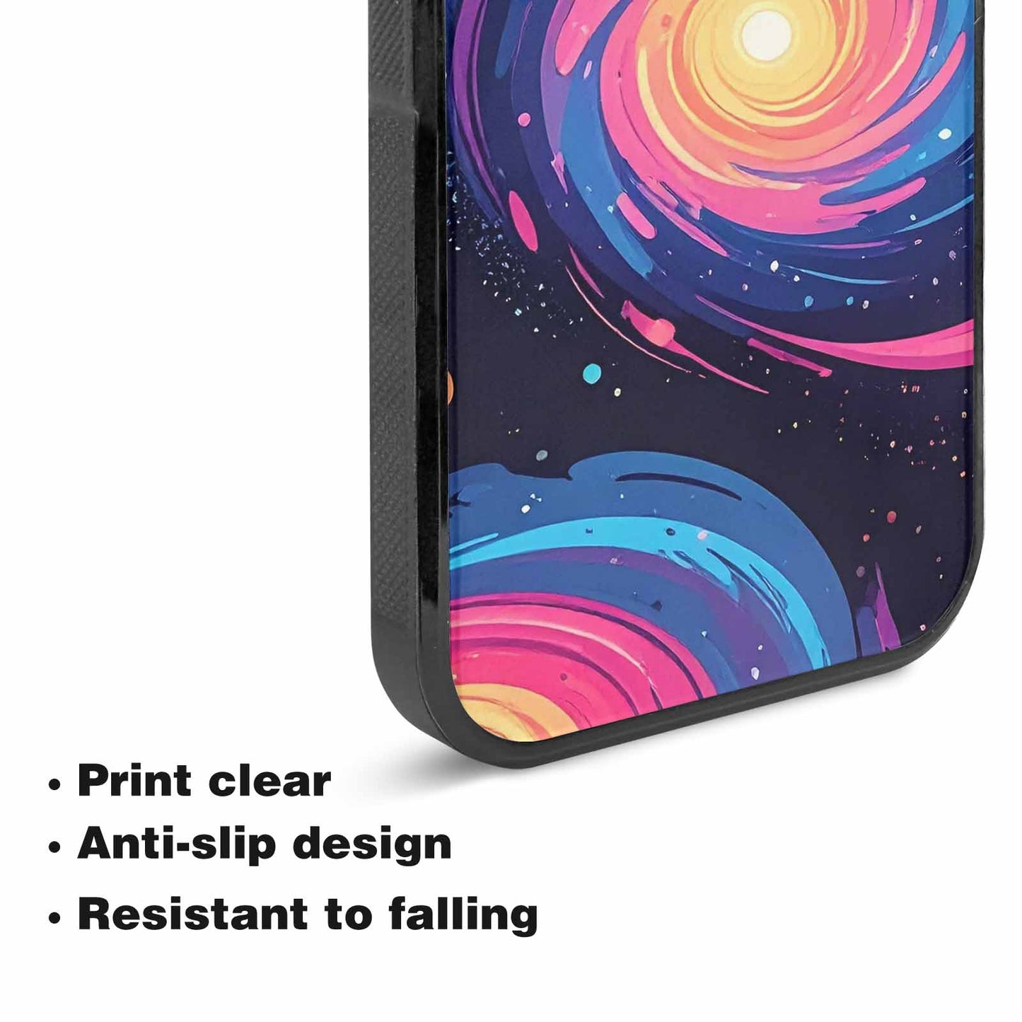 iPhone 15 Plus Case — Love Wins Galaxy Seamless Pattern Vibrant, Custom Designed Case Cover