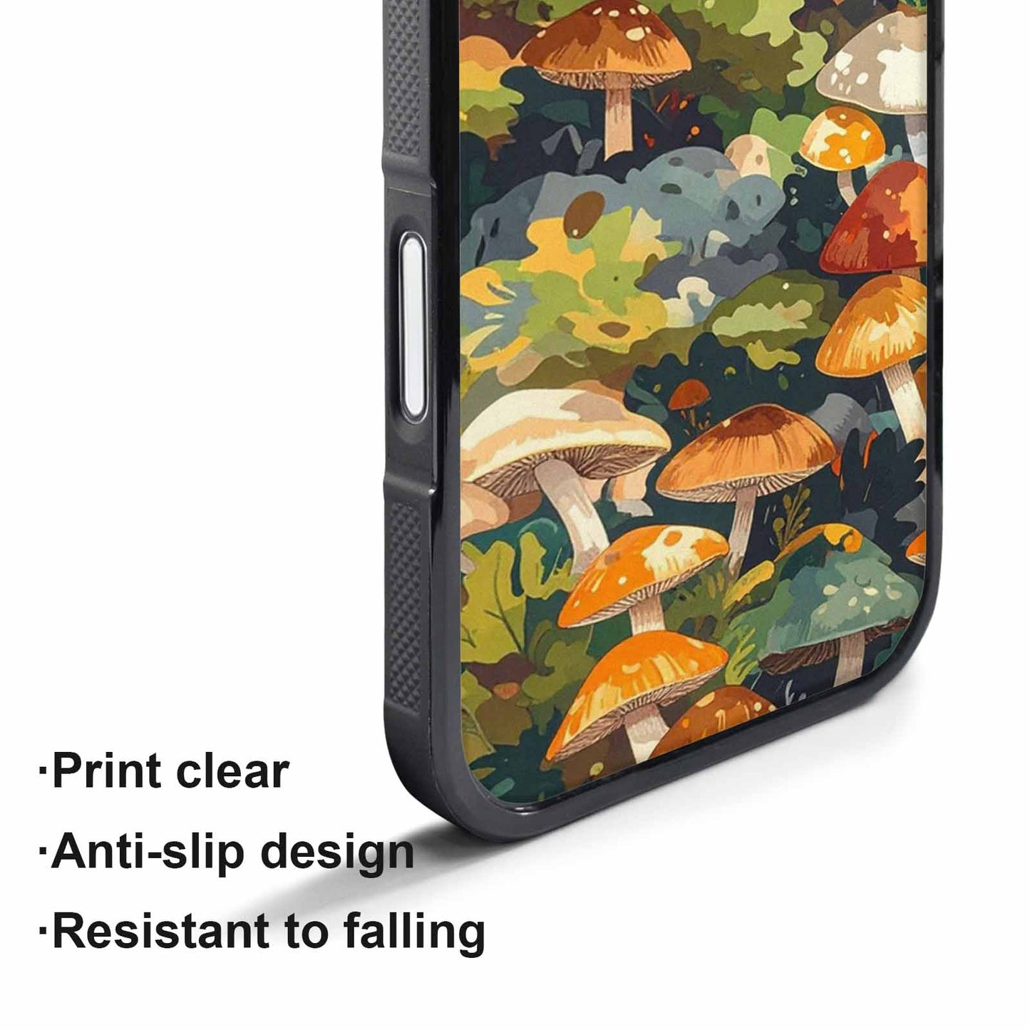 iPhone 17 Pro Case — Mushrooms Camomushrooms Patter Kto Camo, Custom Art Phone Cover