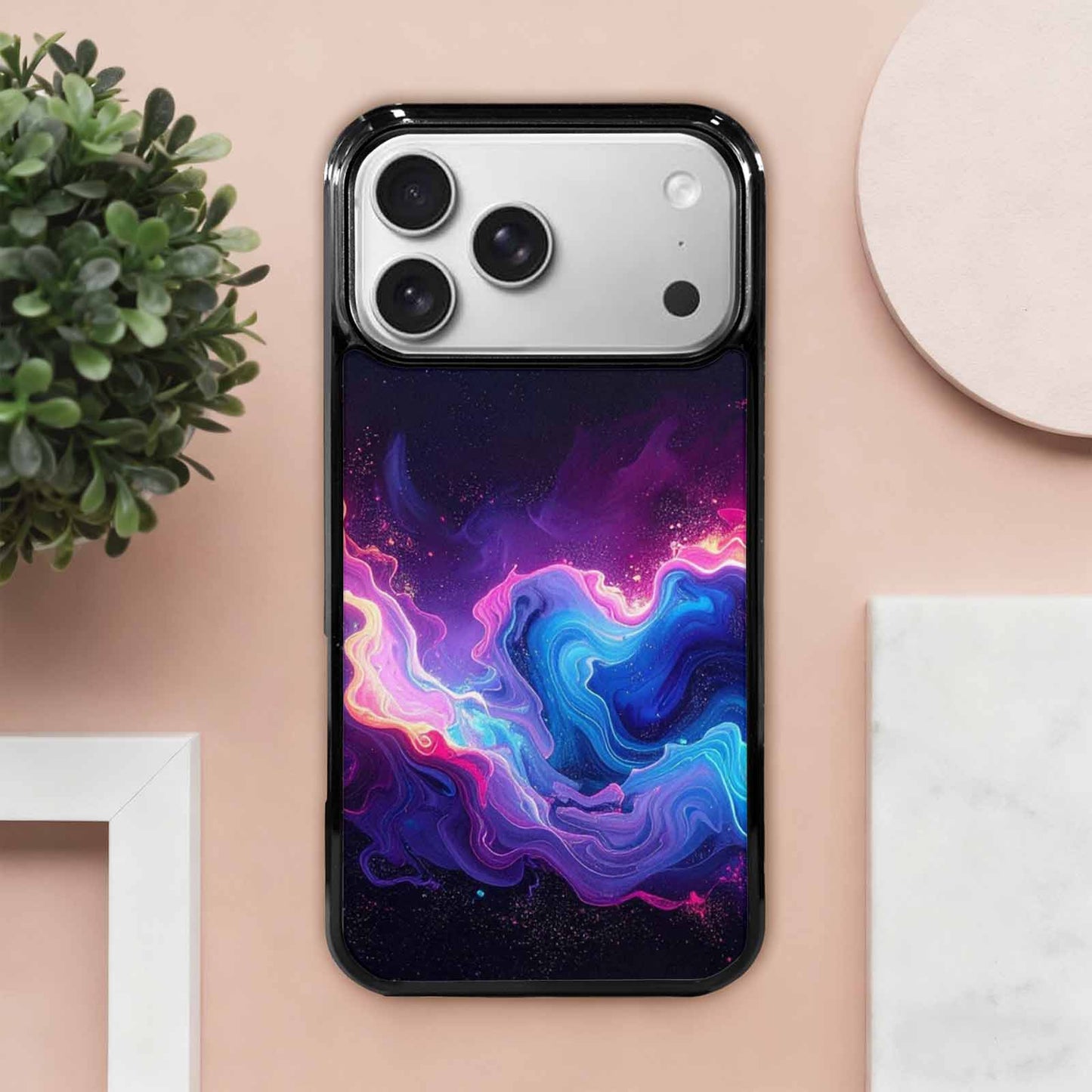iPhone 17 Pro Max Case — Seamless Repeating Pattern Of Galaxy Space, Personalized Phone Case