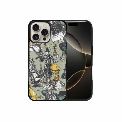 iPhone 16 Pro Max Case — Noir Spy Silhouette Pen Ink Noir, Custom Designed Case Cover