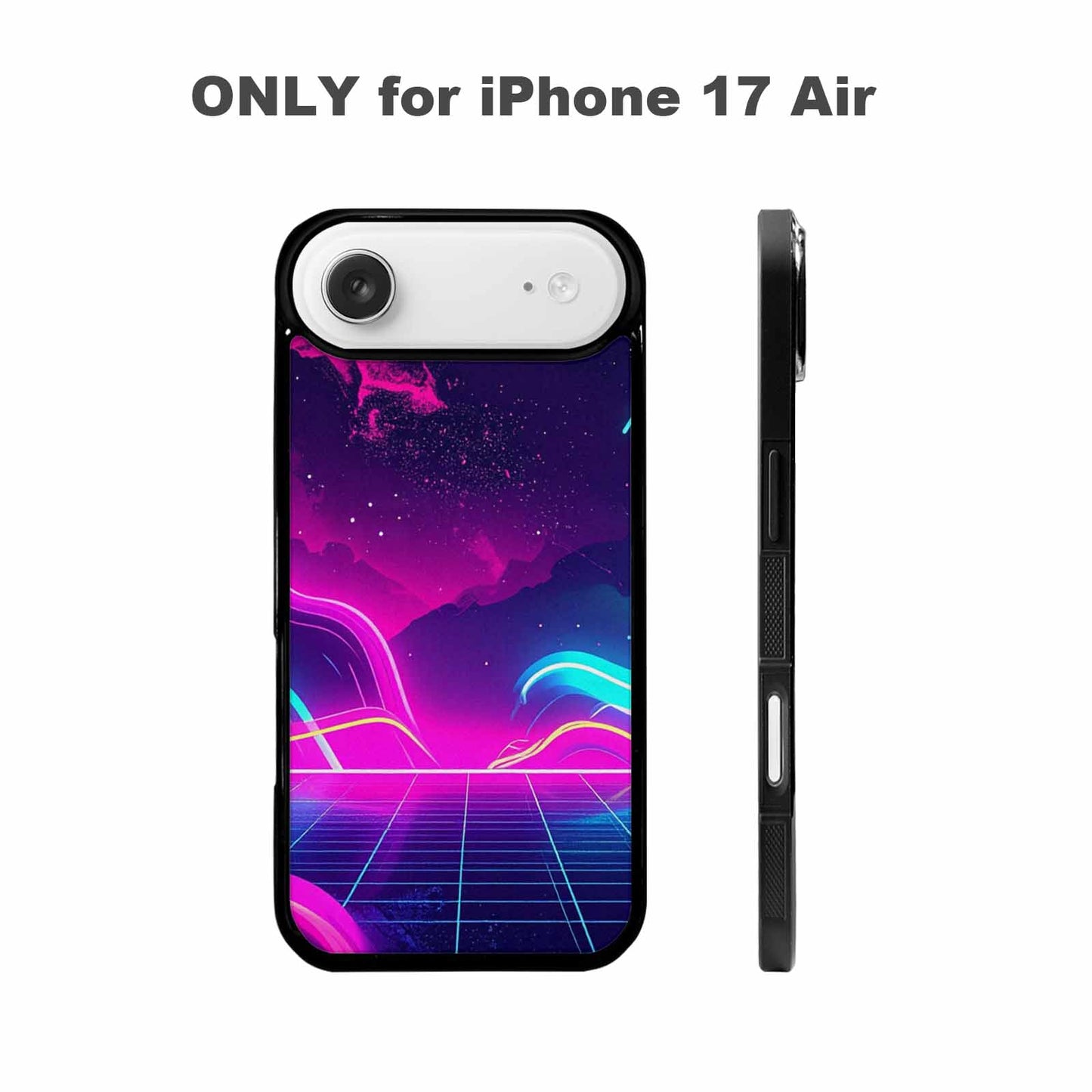 iPhone 17 Air Case — Neon Cartoon Art Pattern Retro Vintage, Custom Print Case Cover