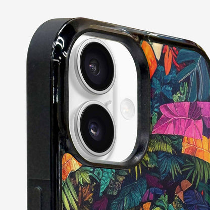 iPhone 16 Plus Case — Toucan Jungle Toucan Jungle Pattern Hundreds, Custom Designed Case Cover