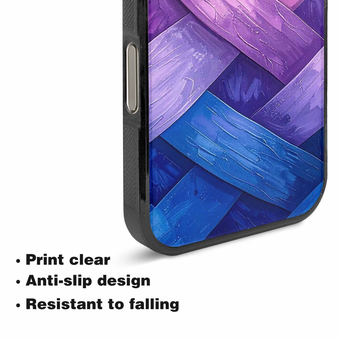 iPhone 16 Pro Case — Bisexual Flag Color Theme Small Rainbow, Original Design Phone Case