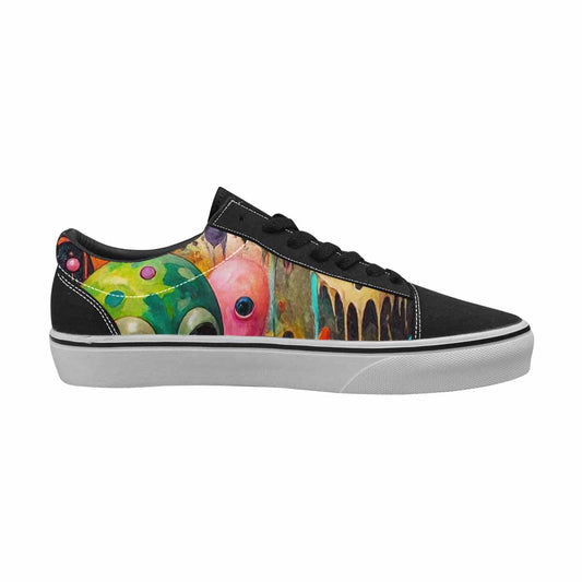 WOMEN'S Aliens - Camo Melting Lace-Up Canvas Grunge Shoes