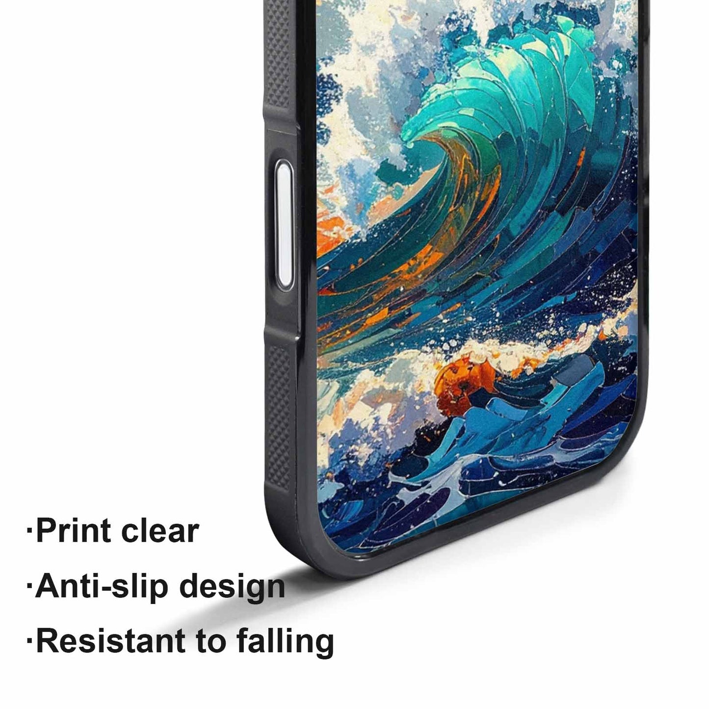 iPhone 17 Air Case — Wave Crest Splash Wave Crest Watercolor, Custom Made Phone Cover