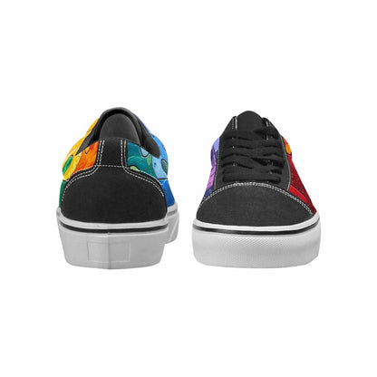 WOMEN'S Autism Puzzle Pieces Lace-Up Canvas Dreamcore Shoes