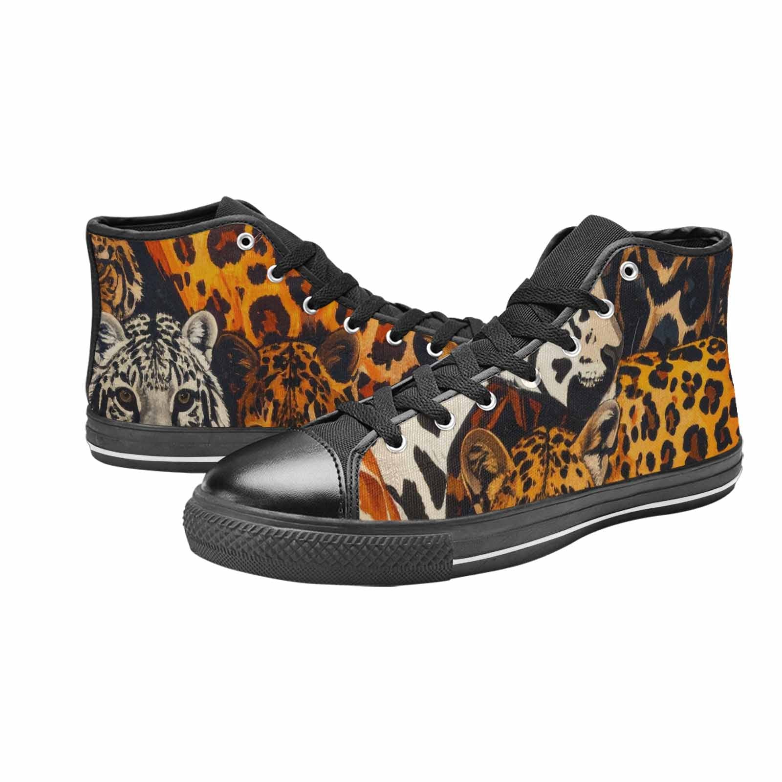 WOMEN'S Animal Print High Top Canvas Y2K Sneakers