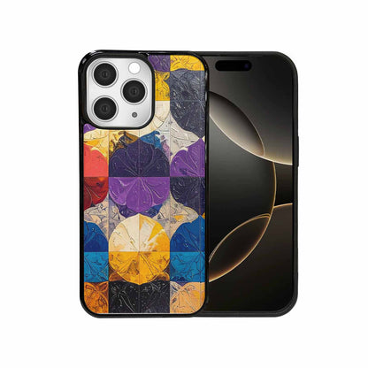 iPhone 15 Pro Max Case — Nonbinary Flag Color Theme Small Rainbow, Unique Phone Case Design