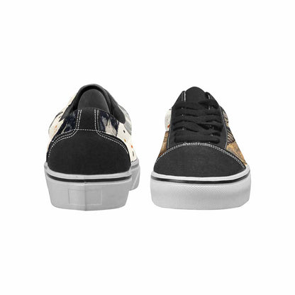 WOMEN'S Wolf Silhouette Moon Canvas Lace-Up Dreamcore Custom Sneakers