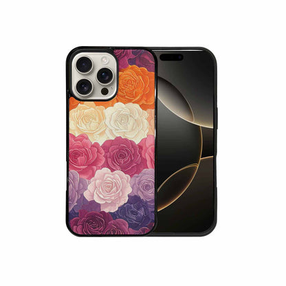 iPhone 16 Pro Max Case — Lesbian Flag Color Theme Small Rainbow, Customized Protective Case