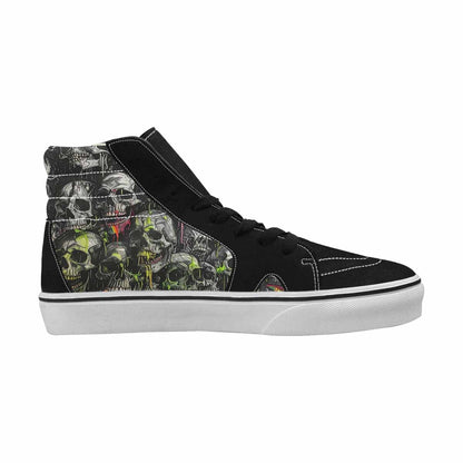 MEN'S Rainbow From Skull S High Top Canvas Surreal Custom Shoes