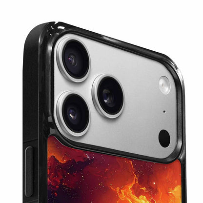iPhone 17 Pro Case — Galaxy Art Red Orange Supernova Galaxy, Personalized Phone Case