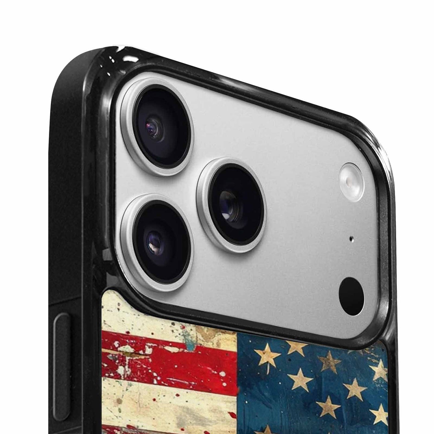 iPhone 17 Pro Case — Small American Flag Stars And Galaxy, Original Design Phone Case