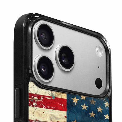 iPhone 17 Pro Case — Small American Flag Stars And Galaxy, Original Design Phone Case
