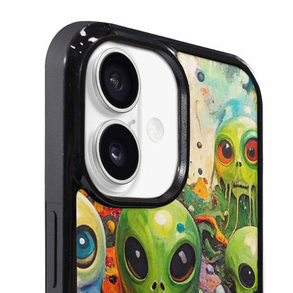 iPhone 17 Case — Aliens Camomelting Aliens Patt Alien Scifi, Custom Phone Case