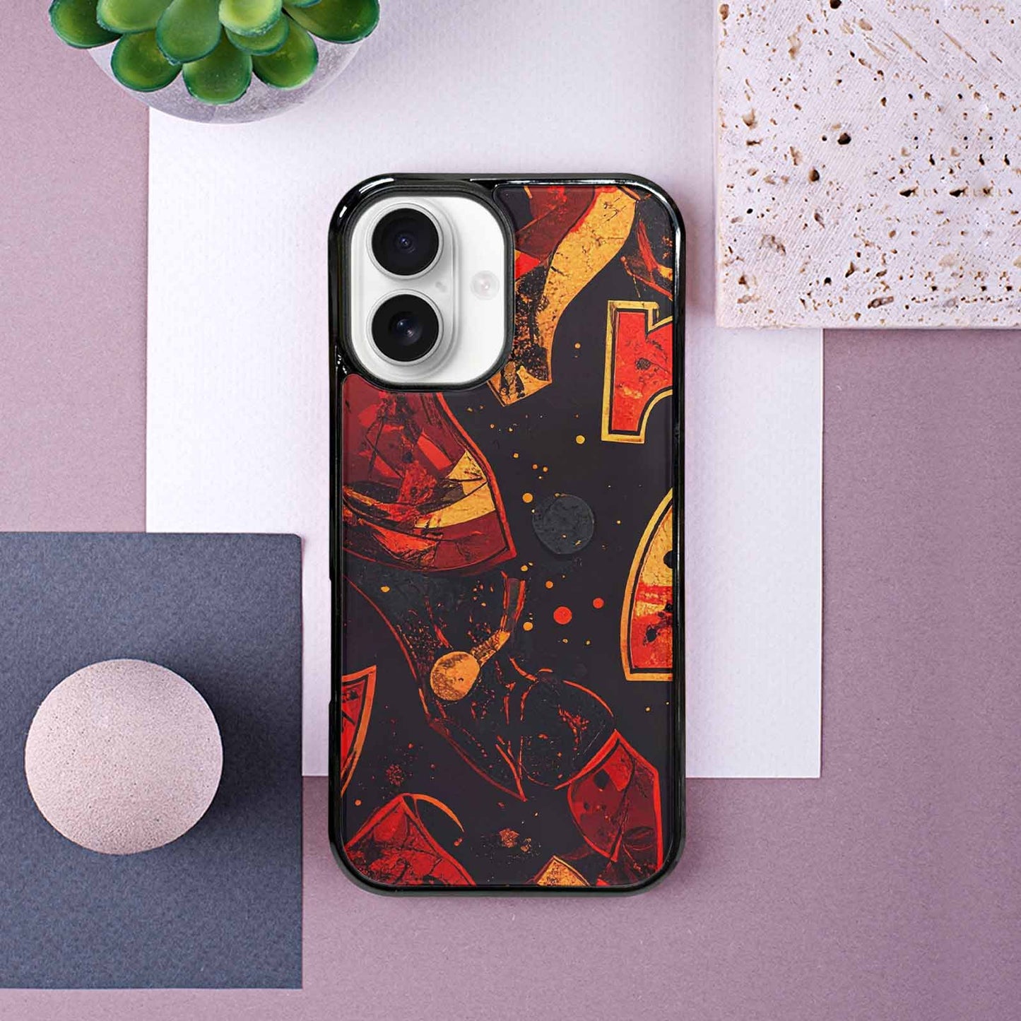 iPhone 16 Case — Dice And Casino Pattern Seamless Repeat, Custom Designed Case Cover