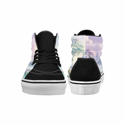 WOMEN'S Surrealist Dreamscape High Top Canvas Aesthetic Shoes