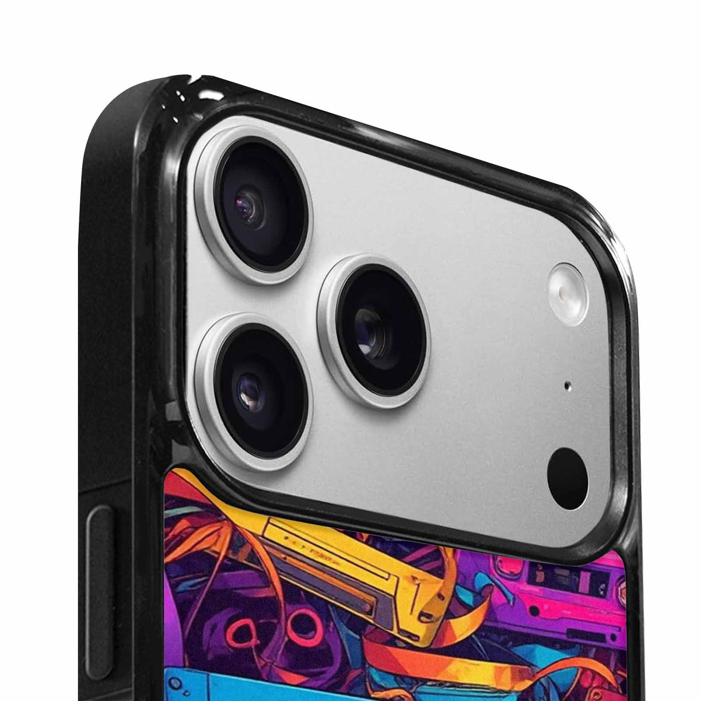 iPhone 17 Pro Max Case — Retro Cassette Tape Pattern Retro Vintage, Original Design Phone Case