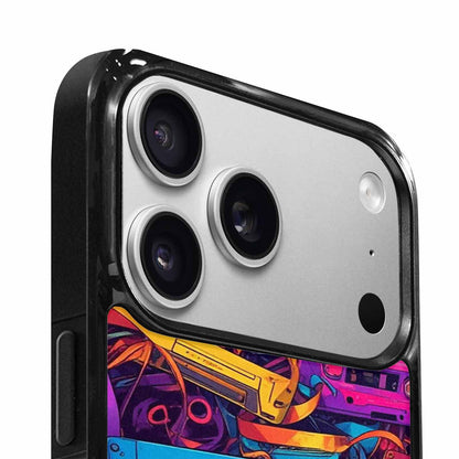 iPhone 17 Pro Max Case — Retro Cassette Tape Pattern Retro Vintage, Original Design Phone Case