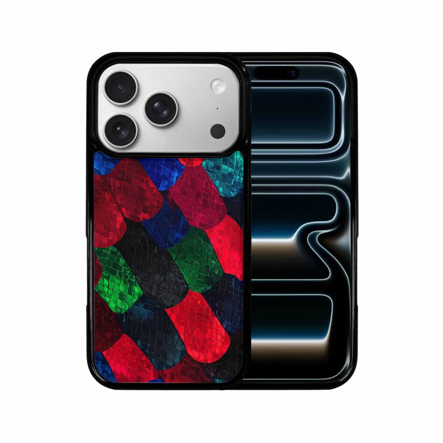 iPhone 17 Pro Case — Snake Print Dark Seamless Pattern Animal, Customized Protective Case