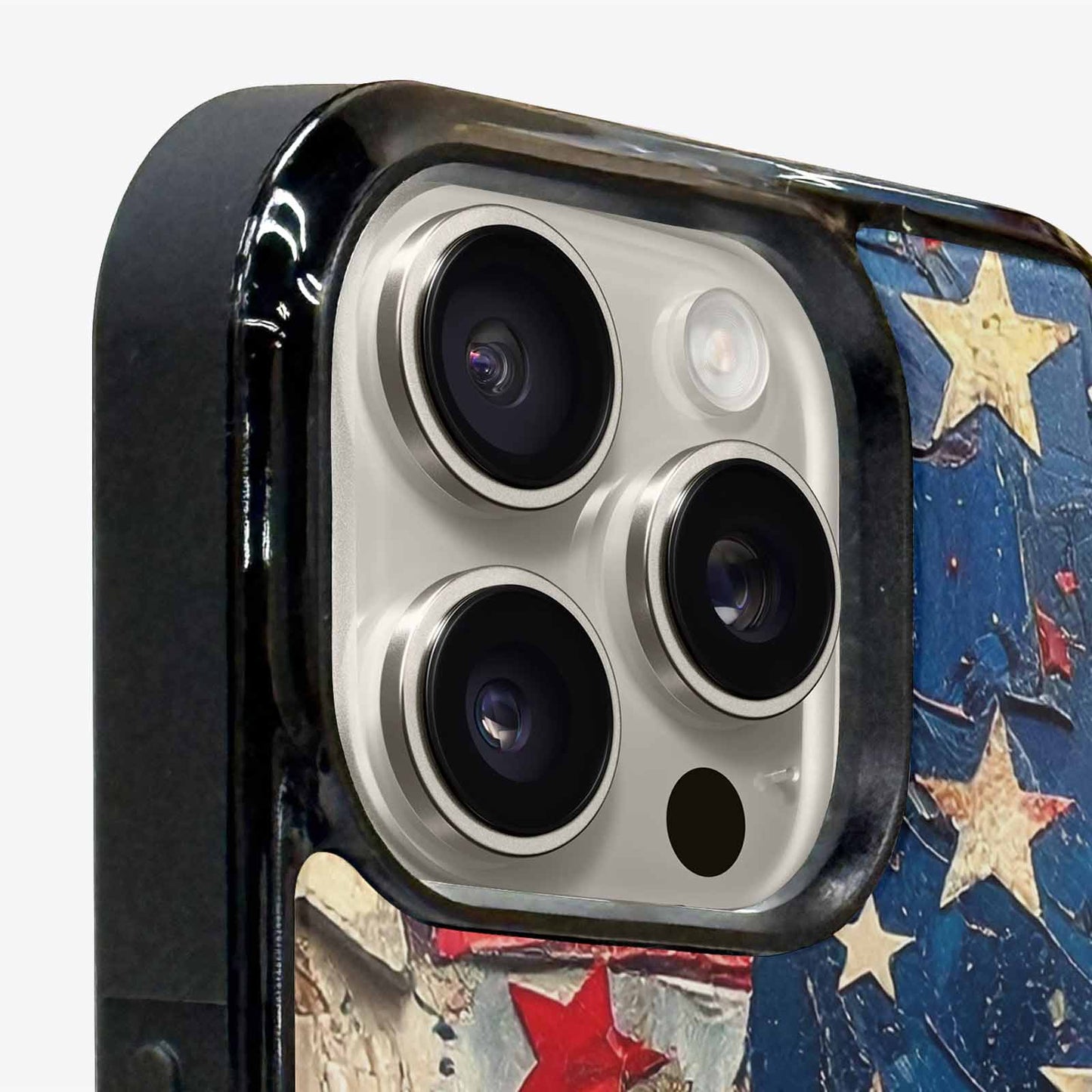 iPhone 16 Pro Case — Patriotic Stars And Stripes American Stars, Custom Printed Phone Case