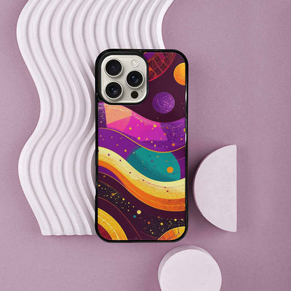 iPhone 16 Pro Max Case — 1970s Disco Art Pattern, Custom Printed Phone Case