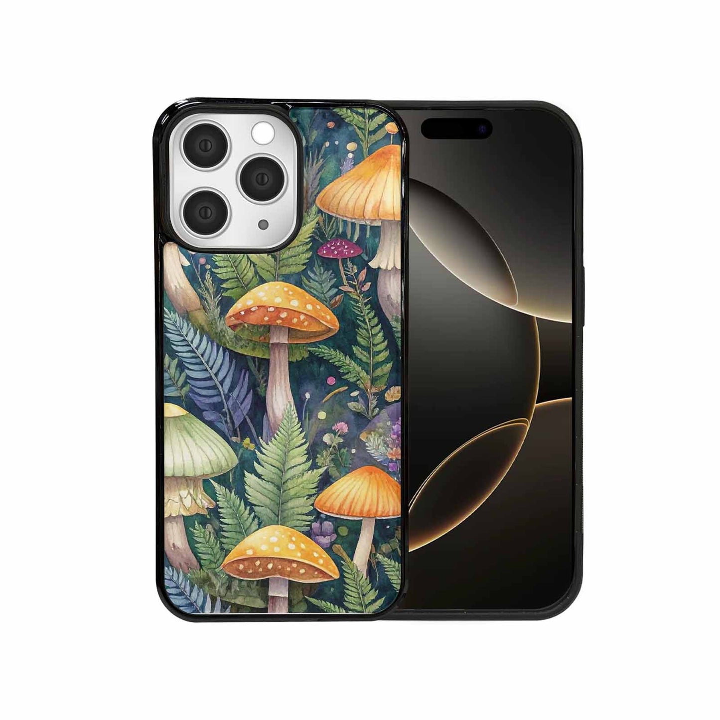 iPhone 15 Pro Max Case — Mushrooms Botanicalmushrooms P, Custom Printed Phone Case