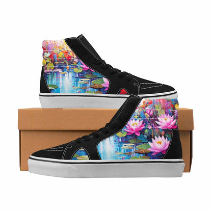 MEN'S Monet Full Color High Top Canvas Graphic Print Aesthetic Shoes
