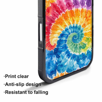iPhone 17 Pro Case — Small Tie Dye Swirl Pattern Tie, Custom Made Phone Cover