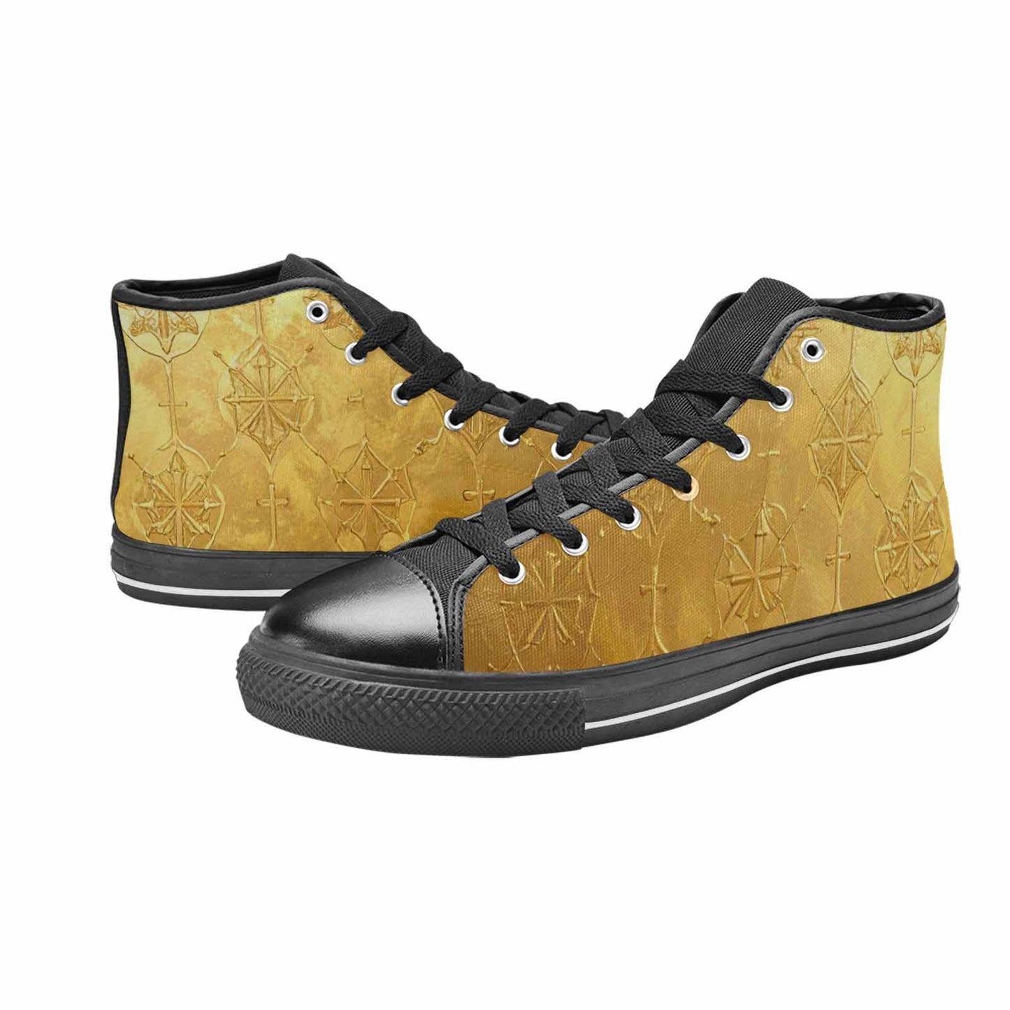 WOMEN'S Cross Faith Iconography High Top Canvas Aesthetic Custom Sneakers