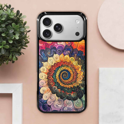 iPhone 17 Pro Max Case — Tie Dye Swirls (black Tie Dye, Unique Phone Case Design