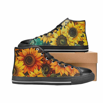 WOMEN'S Blend Melt Them High Top Canvas Grunge Custom Sneakers
