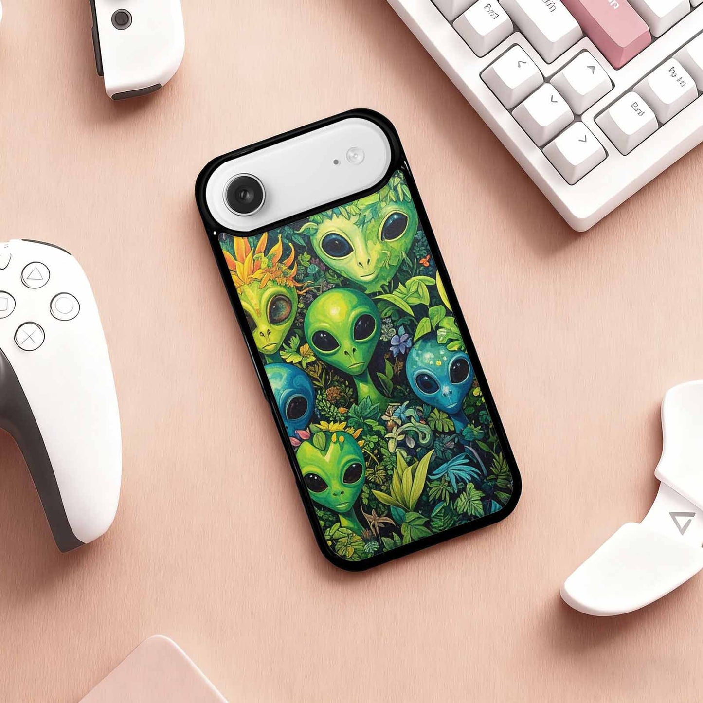 iPhone 17 Air Case — Aliens Pattern Hundreds Of Sma Alien, Custom Print Case Cover