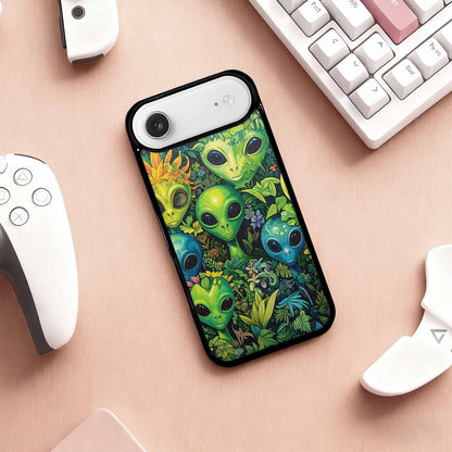 iPhone 17 Air Case — Aliens Pattern Hundreds Of Sma Alien, Custom Print Case Cover