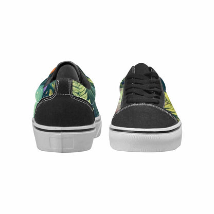 WOMEN'S Mushrooms  Botanical Mushrooms Lace-Up Canvas Vibrant Chaos Custom Sneakers