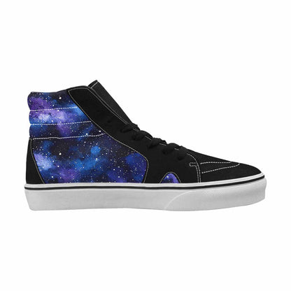 MEN'S Galaxy Art - High Top Canvas Wallpaper Art Shoes