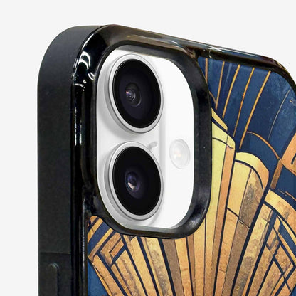 iPhone 16 Plus Case — Art Deco Illustration Pattern, Custom Print Case Cover